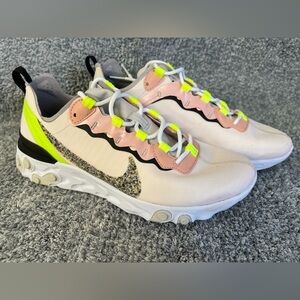 nike react element 55 premium pink women’s shoes